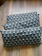 Drie smalle katten kussens van Ikea. Zwart/wit., Ophalen of Verzenden, Zo goed als nieuw