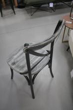 Eetkamerstoel Cross metaal & hout industrieel vintage (24x), Huis en Inrichting, Stoelen, Ophalen, Nieuw, Grijs, Vijf, Zes of meer stoelen