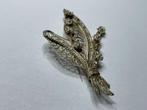 Vintage verzilverde filigrain broche, Ophalen, Overige materialen, Broche