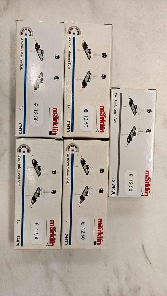Marklin 74470 wissellantaarns C-rails wissels, Hobby en Vrije tijd, Modeltreinen | H0, Zo goed als nieuw, Rails, Wisselstroom