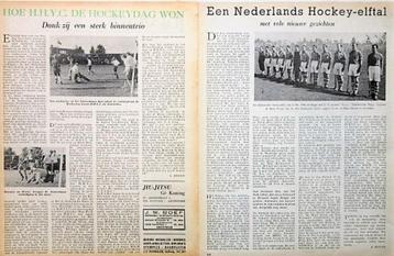 Artikelen over hockey 1946-47 beschikbaar voor biedingen