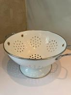 Vintage Emaille Vergiet, Ophalen of Verzenden, Gebruikt