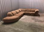 Vintage elementenbank 70 Laauser, 5 elementen, Huis en Inrichting, Ophalen, Gebruikt, 300 cm of meer, Vierpersoons of meer
