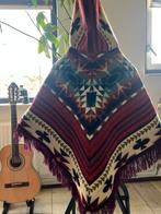 Unieke Zuid-Amerikaanse Poncho met patronen, Ophalen of Verzenden, Zo goed als nieuw, Maat 46/48 (XL) of groter