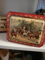 Oud AH Blik met Koets Tafereel, Antiek en Kunst, Ophalen of Verzenden