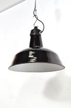 Vintage emaille lamp industriële fabriekslamp hanglamp lamp, Gebruikt, Ophalen of Verzenden