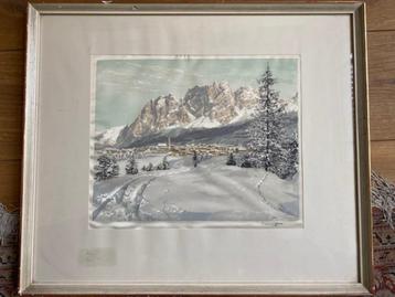hans figura Peak of Wilder Kaiser, Kitzbuhelhom, Tyrol Alps beschikbaar voor biedingen