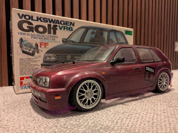 Tamiya Volkswagen Golf VR6 - 1/10 zeldzaam, Hobby en Vrije tijd, Modelbouw | Auto's en Voertuigen, Nieuw, Auto, Groter dan 1:32