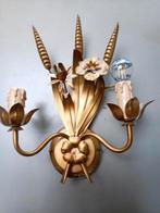 Vintage retro wandlamp Willy Daro ?, Ophalen of Verzenden, Zo goed als nieuw, Metaal, Hollywood Regency, Italiaanse stijl