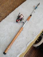 Roofvis boot hengel Albatros 180 cm met molen, Watersport en Boten, Hengelsport | Roofvissen, Ophalen of Verzenden, Gebruikt, Werphengel