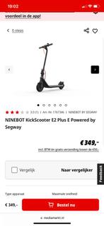 Elektrische step NINEBOT KickScooter E2 Plus E by Segway, Fietsen en Brommers, Steps, Zo goed als nieuw, Ophalen
