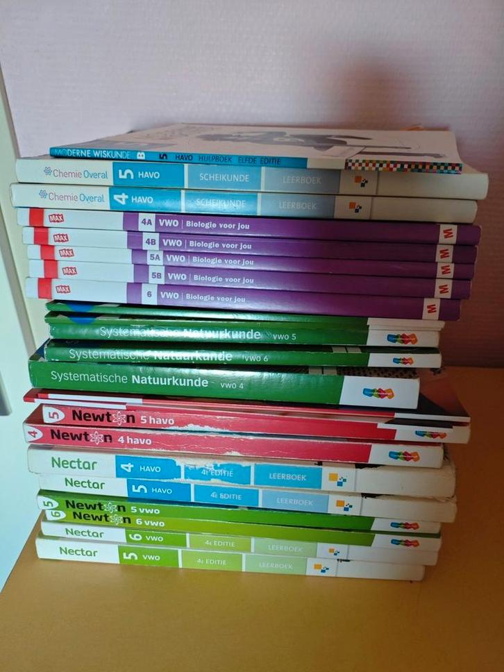 Schoolboeken VWO/HAVO beta vakken, Boeken, Partijen en Verzamelingen, Gelezen, School, Studie en Wetenschap, Ophalen of Verzenden
