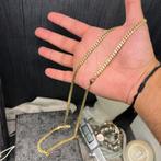 14k gouden ketting cuban schakel massief prachtig model, Ophalen of Verzenden, Nieuw, Goud