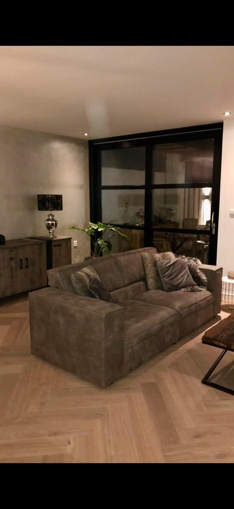 Het Anker bank – model Sassari in Africa leder, Huis en Inrichting, Banken | Bankstellen, Nieuw, Rechte bank, Driepersoons, 200 tot 250 cm