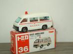 Toyota Hiace Ambulance - Tomy Tomica 36 Japan - 1:66, Japan, Auto, Verzenden, Zo goed als nieuw