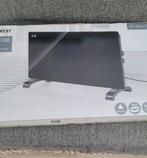 2 elektrische glazen convector kachels, zwart en wit, Ophalen, Zo goed als nieuw