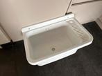 Uitstortgootsteen en Grohe mengkraan 2 weken gebruikt, Huis en Inrichting, Ophalen, Gebruikt