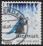 2023, NVPH 4159 - Decemberzegel, rat met vogel {A233}, Ophalen of Verzenden, Na 1940, Gestempeld