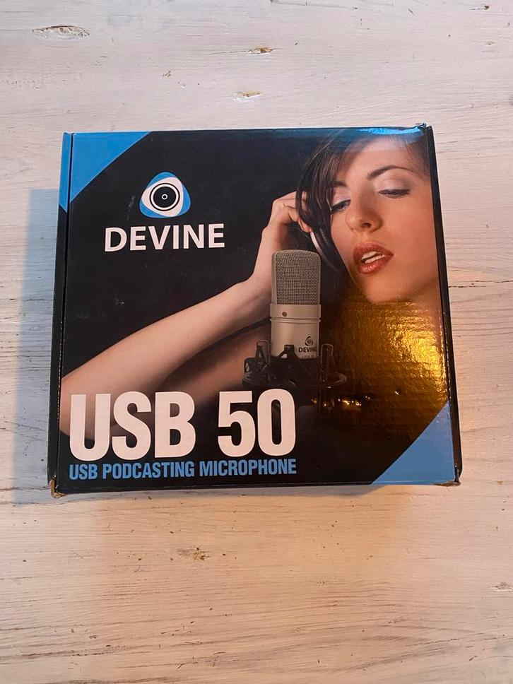 Devine USB50 Podcast Microfoon, Muziek en Instrumenten, Microfoons, Zo goed als nieuw, Studiomicrofoon, Ophalen of Verzenden