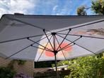 Grote Fatboy parasol bloemen, 4 meter doorsnede, met hoes, Ophalen, Gebruikt, Waterdicht, Stokparasol