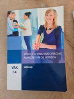 Bedrijfsorganisatorische aspecten in de horeca, Boeken, Ophalen of Verzenden, Zo goed als nieuw, MBO