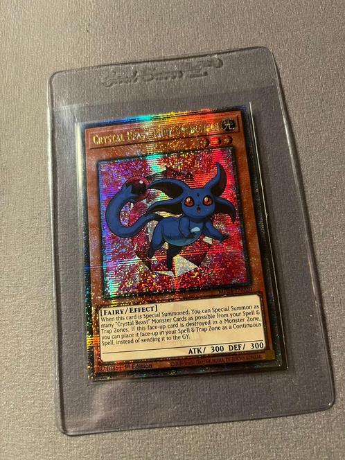 Crystal Beast Ruby Carbuncle Yu-Gi-Oh 1st ed, Hobby en Vrije tijd, Verzamelkaartspellen | Yu-gi-Oh!, Zo goed als nieuw, Losse kaart