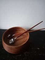 Mid Century Scandinavian Asni slabestek en vintage slakom, Antiek en Kunst, Ophalen of Verzenden