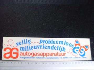 ruit sticker AG autogas autogastechniek scherpenzeel logo beschikbaar voor biedingen