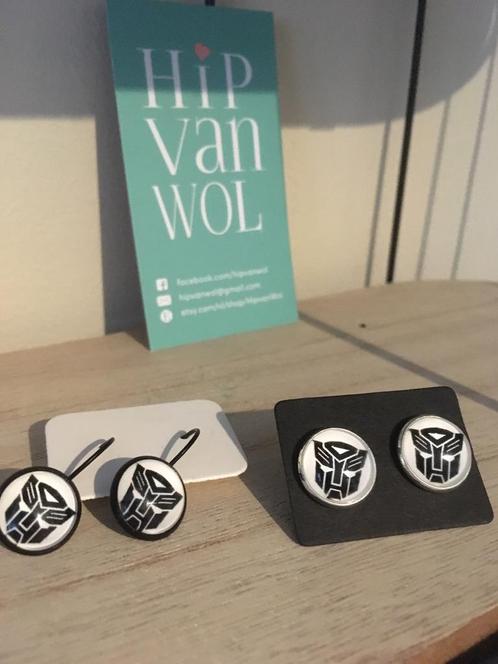 Transformers, Sieraden, Tassen en Uiterlijk, Oorbellen, Nieuw, Hangers, Overige materialen, Wit, Verzenden