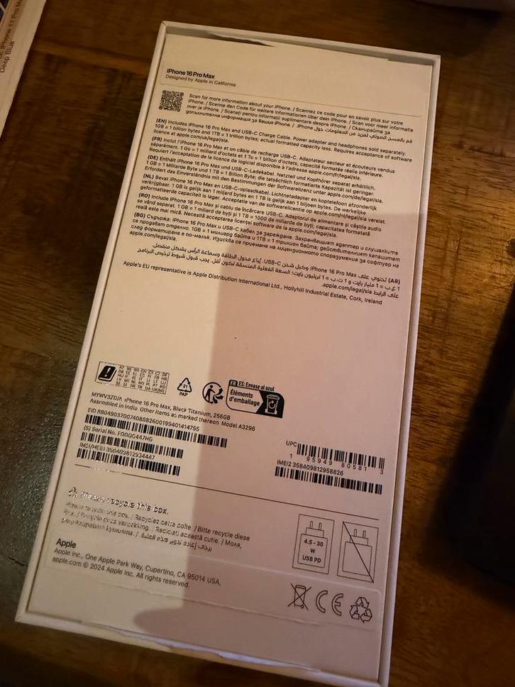 iPhone 15 Pro Max 256 gb, Telecommunicatie, Mobiele telefoons | Apple iPhone, Gebruikt, 256 GB, Zonder abonnement, Zonder simlock