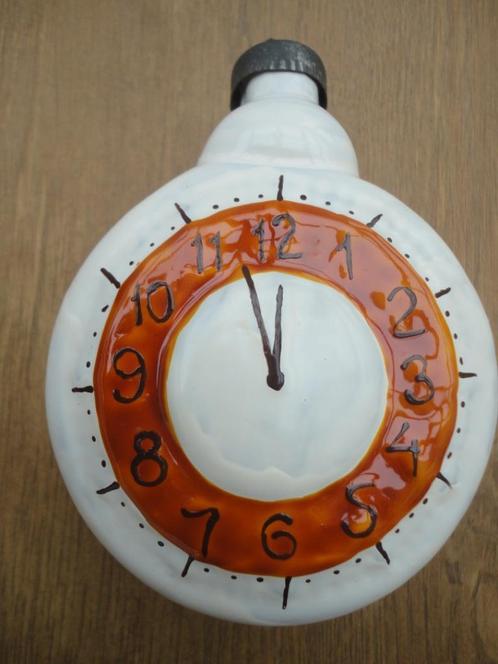 Mooie grote oude glazen kerstbal wekker c.q. klok, Diversen, Kerst, Gebruikt, Ophalen of Verzenden