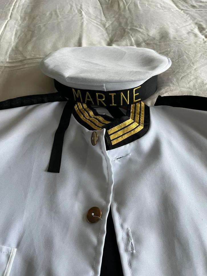 Marine pak 3 delig maat 60, Kleding | Heren, Carnavalskleding en Feestkleding, Zo goed als nieuw, Overige maten, Ophalen of Verzenden