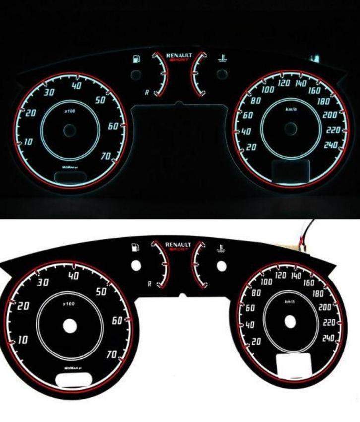 Renault Megane phase 2 - Indiglo Tellerplaten, Auto diversen, Tuning en Styling, Ophalen of Verzenden