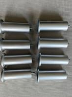 Bedpoten, JYSK, 17,5 CM - 8 stuks, Ophalen of Verzenden, Gebruikt, Grijs, Overige materialen