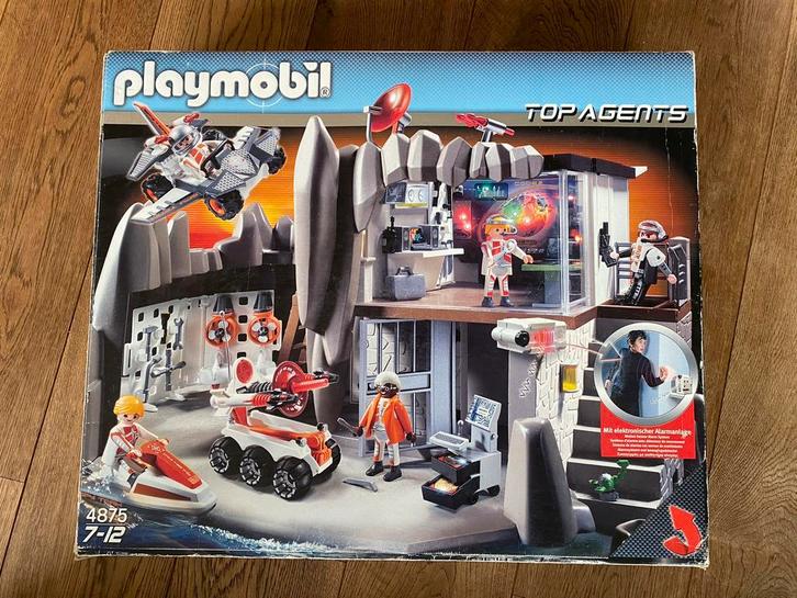 Playmobil top agents 4875 hoofdkwartier, Kinderen en Baby's, Speelgoed | Playmobil, Gebruikt, Complete set, Ophalen of Verzenden