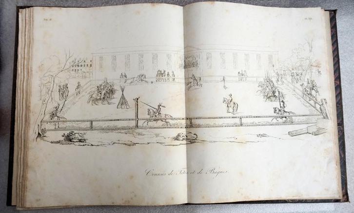 [Paarden] Album met 21 platen [1820?] Equitation Militaire, Antiek en Kunst, Antiek | Boeken en Bijbels, Ophalen of Verzenden