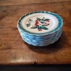 11 Antieke gebaks- of dessertbordjes Badonviller, Antiek en Kunst, Antiek | Keramiek en Aardewerk, Ophalen of Verzenden