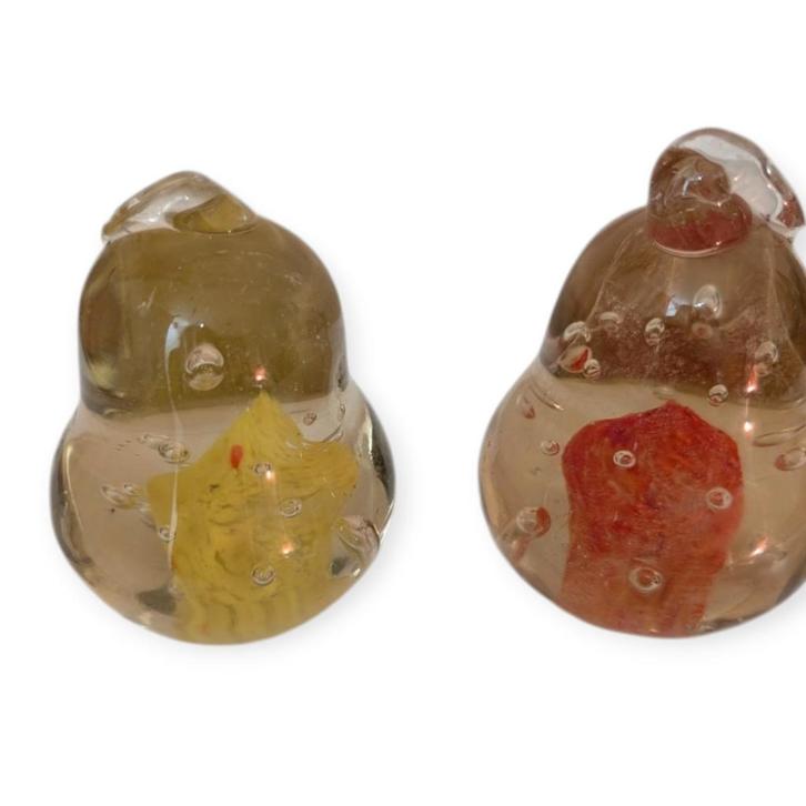 Handgeblazen Glazen Peren – "Art in Glass", Verzamelen, Beelden en Beeldjes, Zo goed als nieuw, Dier, Ophalen of Verzenden