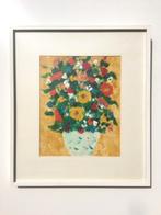 Alvarido : ' Bloemen ' [ VINTAGE 70s ] Pastel, Ophalen of Verzenden