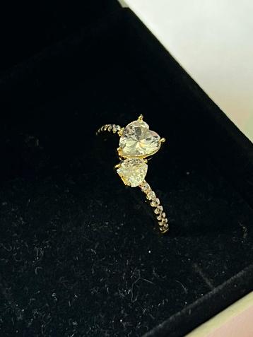 Pandora double heart ring goud 59 beschikbaar voor biedingen
