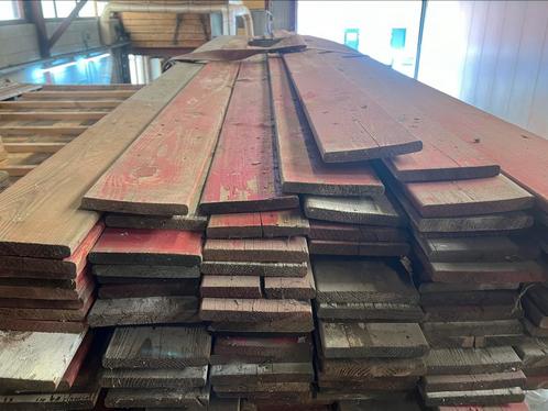 Partij sloophout met oude verf 450x13x1,8 cm 85m2 €7,50 pm2, Doe-het-zelf en Verbouw, Hout en Planken, Gebruikt, Plank, Overige houtsoorten