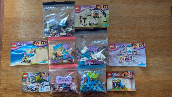 5x Setje Lego Friends. Nr 41306,41305,41308,41327,41360.IZGS, Kinderen en Baby's, Speelgoed | Duplo en Lego, Zo goed als nieuw