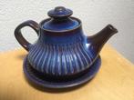 Gefle kosmos theepot + schotel Berit Ternell vintage Sweden, Ophalen of Verzenden