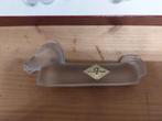 Vintage messenleggers gesaniteerd glas Vannes le Chatel, Ophalen of Verzenden