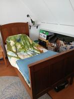 antiek bed eikenhouten 1 pers. bed incl.bodem en matras, Huis en Inrichting, Slaapkamer | Bedden, Gebruikt, Eenpersoons, Hout