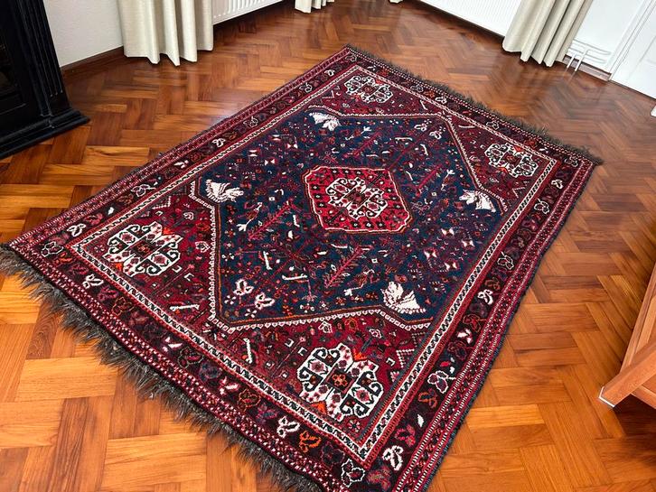 Perzisch Tapijt - Gashgai - 242 x 175 cm. - Handgeknoopt, Huis en Inrichting, Stoffering | Tapijten en Kleden, Zo goed als nieuw