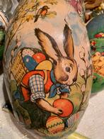 Antiek paasei met paashaas, Gebruikt, T, Ophalen of Verzenden, N