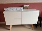 Kidsmill Sixties Commode Wit Mat / Naturel, Ophalen, Zo goed als nieuw, 25 tot 50 cm, 100 tot 150 cm