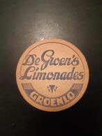 oud grolsch de groen's limonades bier viltje GVG nummer 17, Ophalen of Verzenden, Zo goed als nieuw, Viltje(s), Grolsch