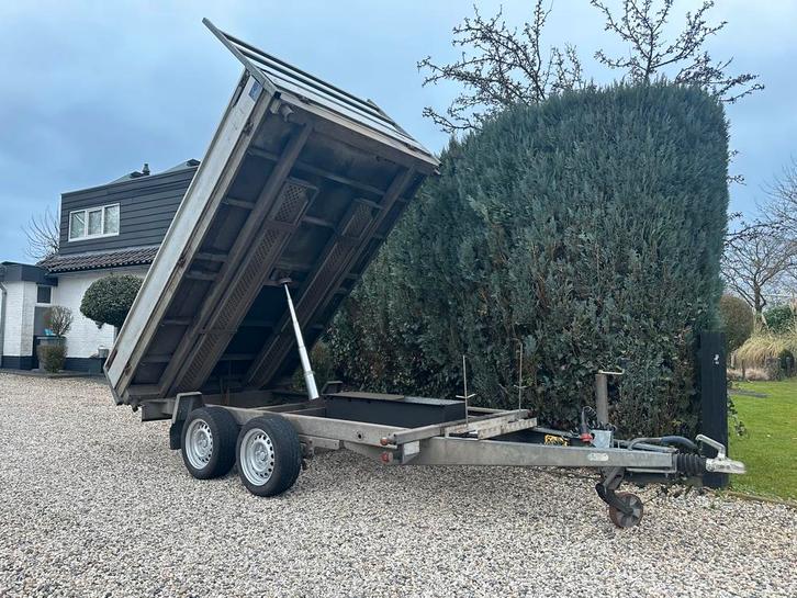 Nette Henra,  3 zijdig electrische kipper 310x195 2700KG, Auto diversen, Aanhangers en Bagagewagens, Gebruikt, Ophalen of Verzenden